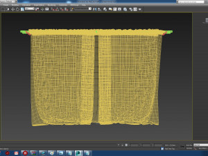 curtain velvet 3D Model