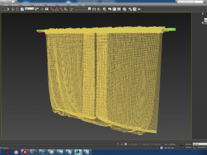 curtain velvet 3D Model