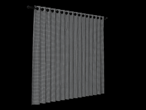 curtain mesh 3D मॉडल