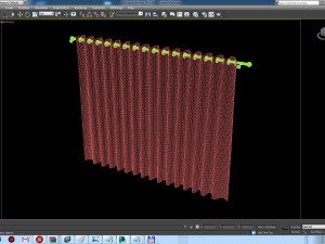 curtain mesh 3D मॉडल