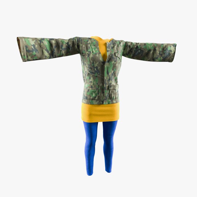 womens clothing model 3D Модель .c4d .max .obj .3ds .fbx .stl .blend 