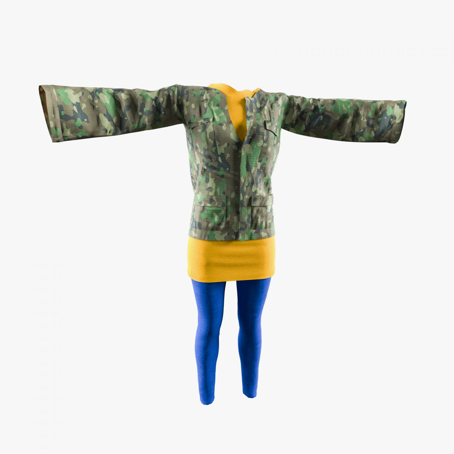 womens clothing model 3D Model .c4d .max .obj .3ds .fbx .stl .blend 