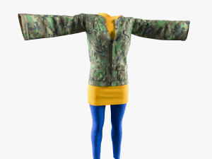 womens clothing model 3D 모델