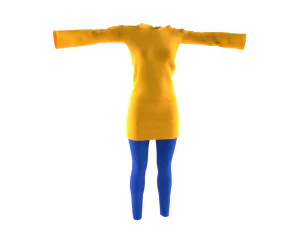 womens clothing model 3D Model