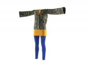 womens clothing model 3D Model