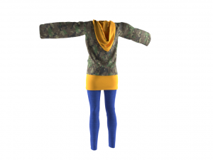 womens clothing model 3D Модель