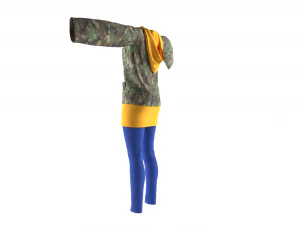 womens clothing model 3D Model