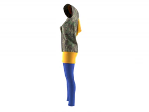 womens clothing model 3D Model