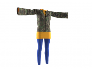 womens clothing model 3D Модель