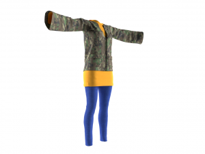 womens clothing model 3D Модель