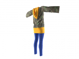 womens clothing model 3D Модель