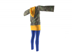 womens clothing model 3D Model
