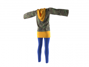 womens clothing model 3D Модель