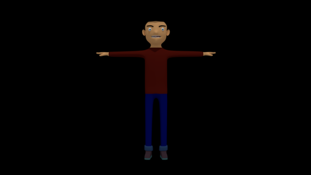 indian boy 3D 模型 .c4d .max .obj .3ds .fbx .stl .blend