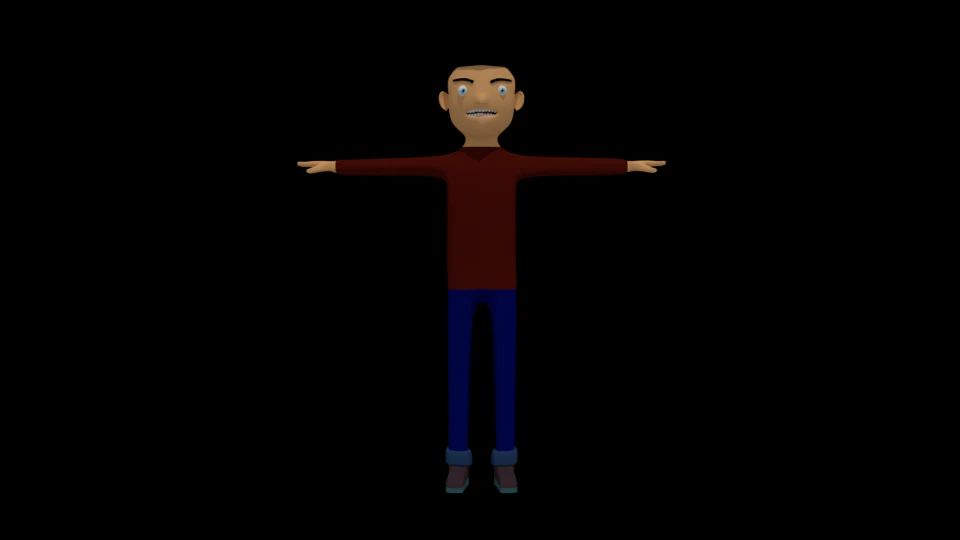indian boy 3D Model .c4d .max .obj .3ds .fbx .stl .blend 