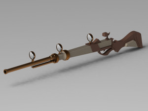 caitlyns rifle 3D 모델