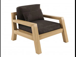 harper sofa single seater 3D Model