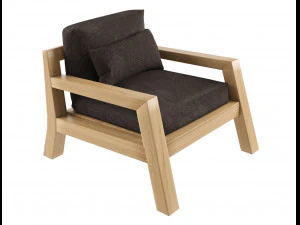 harper sofa single seater 3D Model