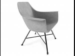 hauteville concrete armchair Modelo 3D