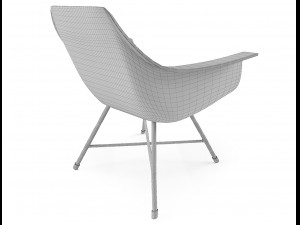 hauteville concrete armchair Modelo 3D