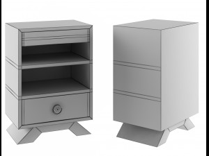 stand wood tv 3D Model