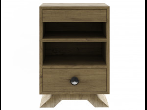 stand wood tv 3D Model