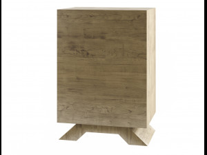 stand wood tv 3D Model