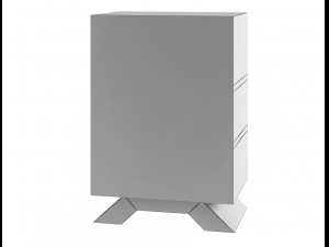stand wood tv 3D Model