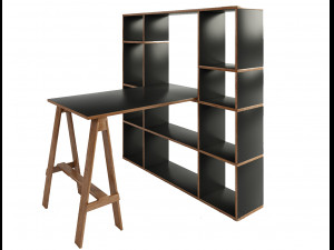 sideboard wood furniture model 3D Model