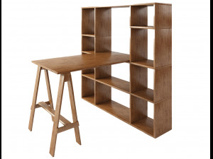 sideboard wood furniture model Modelo 3D