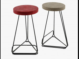 delta counter stool 3D Model