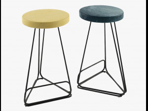 delta counter stool Modelo 3D