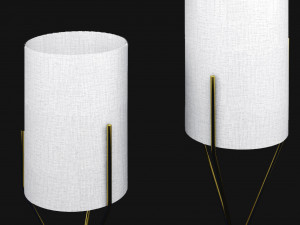 three lamps gold 3D मॉडल