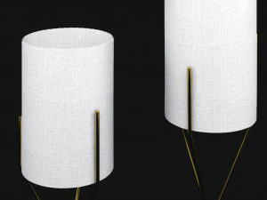 three lamps gold 3D Model