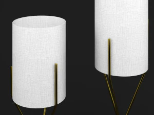 three lamps gold 3D Model