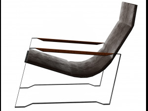 lounge chair based in eames Model 3D