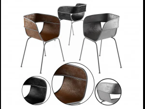 silla pala industria oeste Modelo 3D