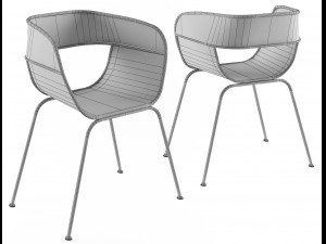 scoop chair industry west Modelo 3D