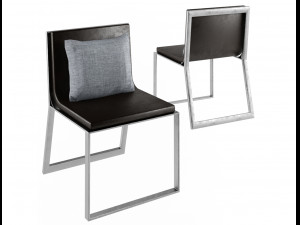 blau armchair gandia blasco 3D 모델