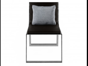 blau armchair gandia blasco 3D 모델