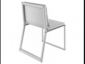 blau armchair gandia blasco 3D 모델