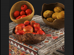 fruits bowl tucker robbins 3D Model