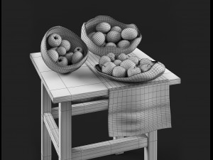 fruits bowl tucker robbins 3D Model