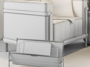 sofa m3 3 seater with lamp opinion ciatti Model 3D