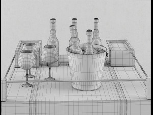 baron cart retro modern design Model 3D