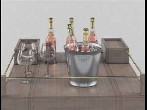baron cart retro modern design Model 3D