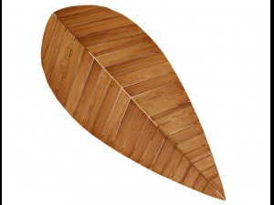 boston leaf bench by deesawat 3D Модель