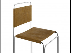 chair modern with leather Modelo 3D