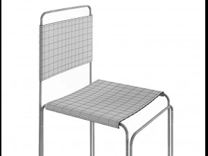 chair modern with leather 3D Model