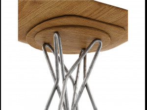 harmony chair rodrigo torres poliform bar stool 3D Модель